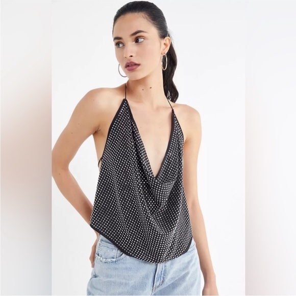 For Love And Lemons Tops - For Love & Lemons Aftwr Dark Halter Top